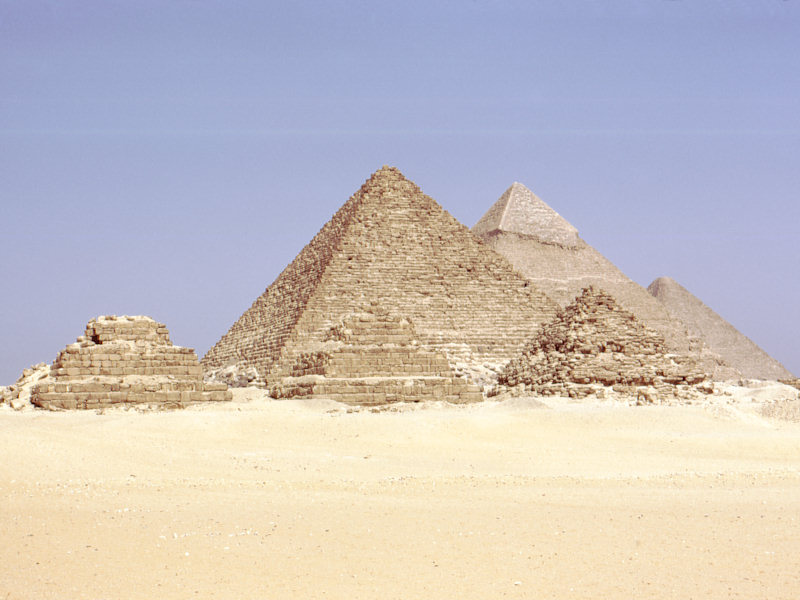 The pyramids of Giza, Egypt