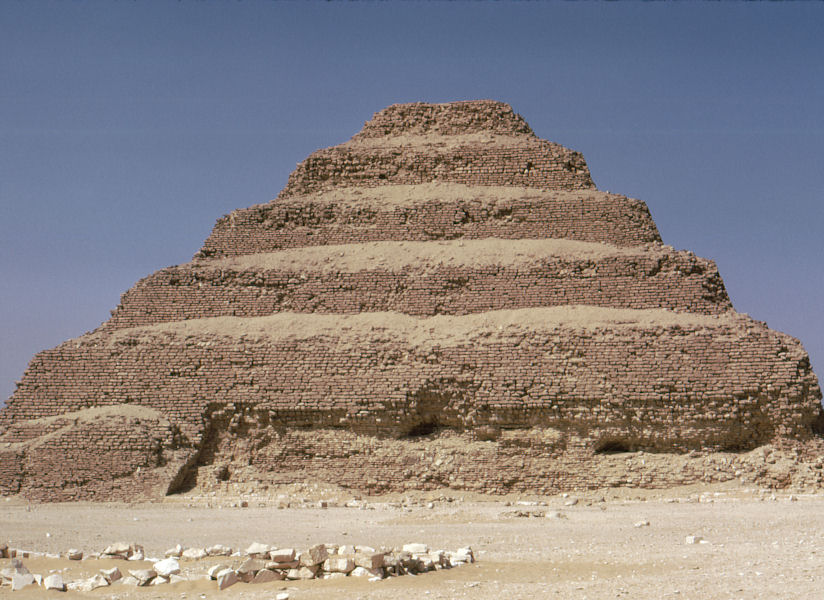 The step pyramid of Djose, Saqqara, Egypt