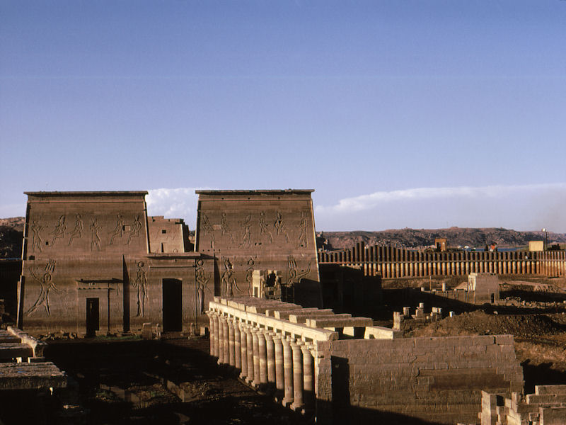 Il Tempio di Iside sull'isola di Philea, Egitto