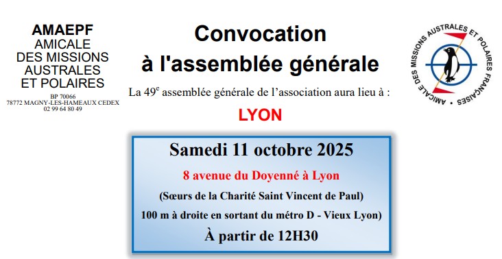 Invitation à l'assemblée générale de l'AMAEPF